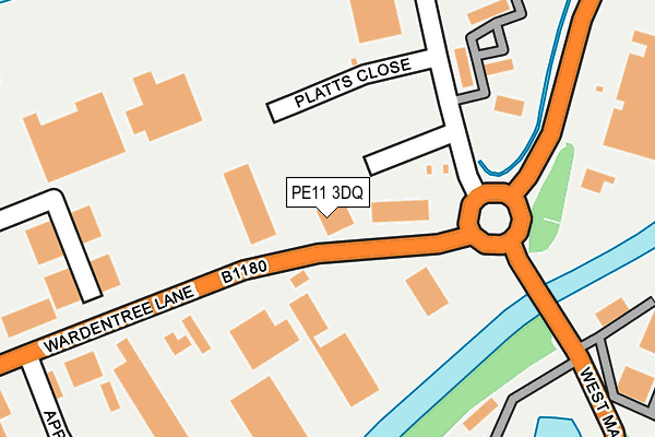 PE11 3DQ map - OS OpenMap – Local (Ordnance Survey) PE11 3DQ map - OS OpenMap – Local (Ordnance Survey)