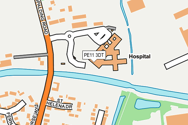 PE11 3DT map - OS OpenMap – Local (Ordnance Survey) PE11 3DT map - OS OpenMap – Local (Ordnance Survey)