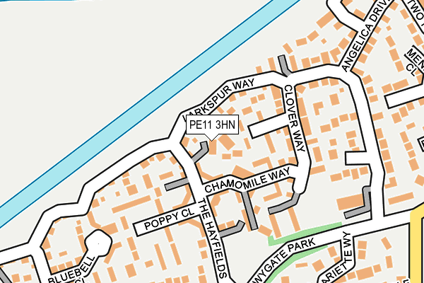 PE11 3HN map - OS OpenMap – Local (Ordnance Survey) PE11 3HN map - OS OpenMap – Local (Ordnance Survey)