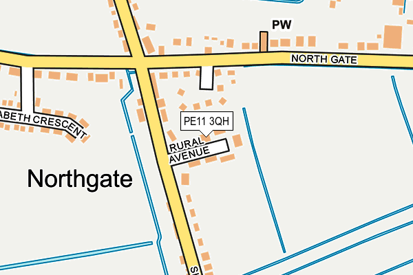 PE11 3QH map - OS OpenMap – Local (Ordnance Survey) PE11 3QH map - OS OpenMap – Local (Ordnance Survey)