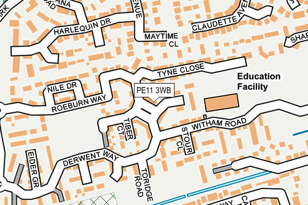 PE11 3WB map - OS OpenMap – Local (Ordnance Survey) PE11 3WB map - OS OpenMap – Local (Ordnance Survey)