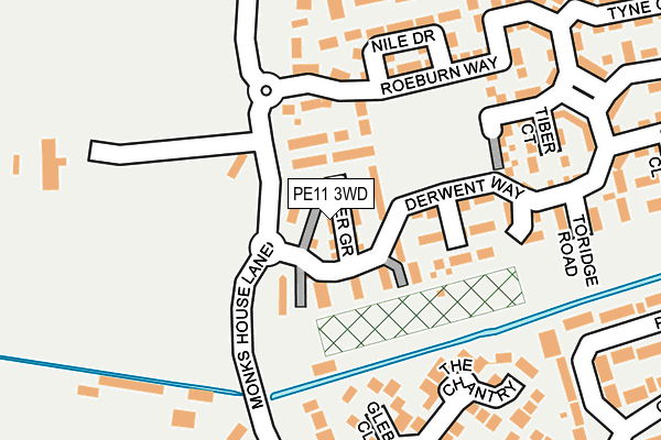 PE11 3WD map - OS OpenMap – Local (Ordnance Survey) PE11 3WD map - OS OpenMap – Local (Ordnance Survey)