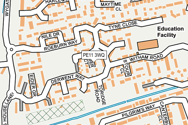 PE11 3WQ map - OS OpenMap – Local (Ordnance Survey) PE11 3WQ map - OS OpenMap – Local (Ordnance Survey)