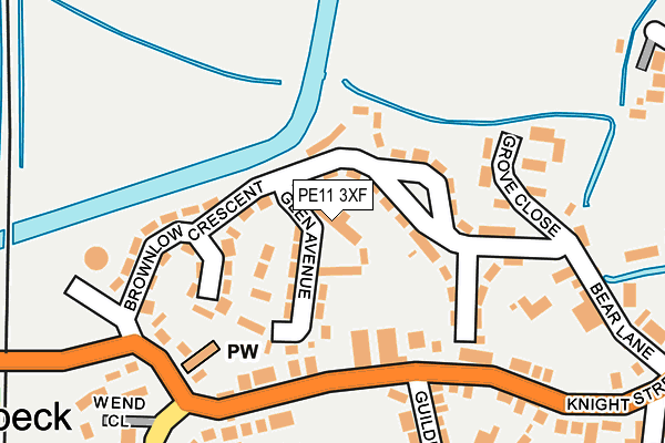 PE11 3XF map - OS OpenMap – Local (Ordnance Survey) PE11 3XF map - OS OpenMap – Local (Ordnance Survey)