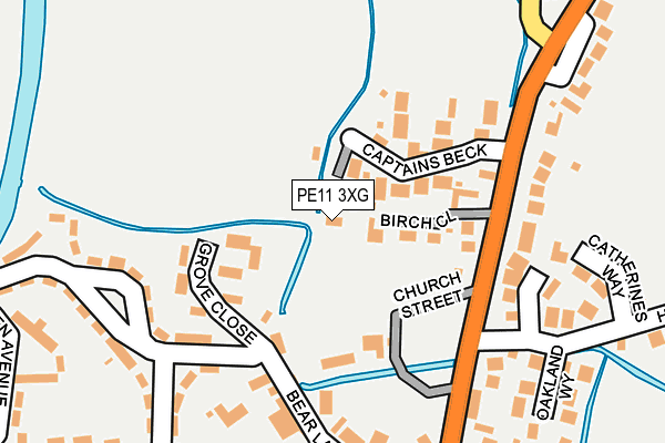 PE11 3XG map - OS OpenMap – Local (Ordnance Survey) PE11 3XG map - OS OpenMap – Local (Ordnance Survey)