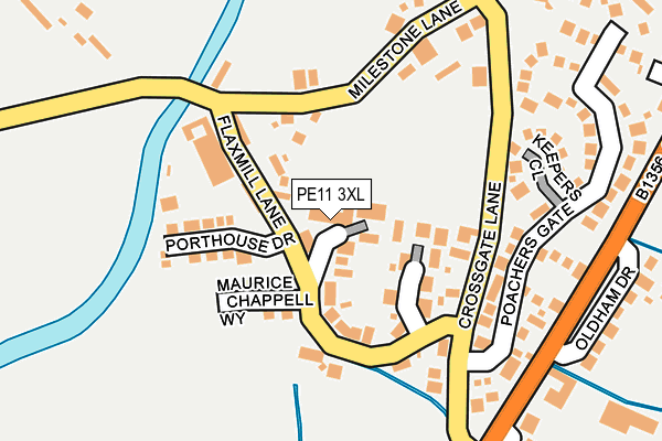 PE11 3XL map - OS OpenMap – Local (Ordnance Survey) PE11 3XL map - OS OpenMap – Local (Ordnance Survey)