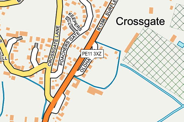PE11 3XZ map - OS OpenMap – Local (Ordnance Survey) PE11 3XZ map - OS OpenMap – Local (Ordnance Survey)