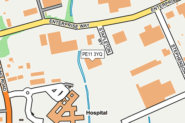 PE11 3YQ map - OS OpenMap – Local (Ordnance Survey) PE11 3YQ map - OS OpenMap – Local (Ordnance Survey)