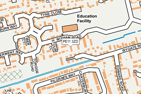 PE11 3ZD map - OS OpenMap – Local (Ordnance Survey) PE11 3ZD map - OS OpenMap – Local (Ordnance Survey)