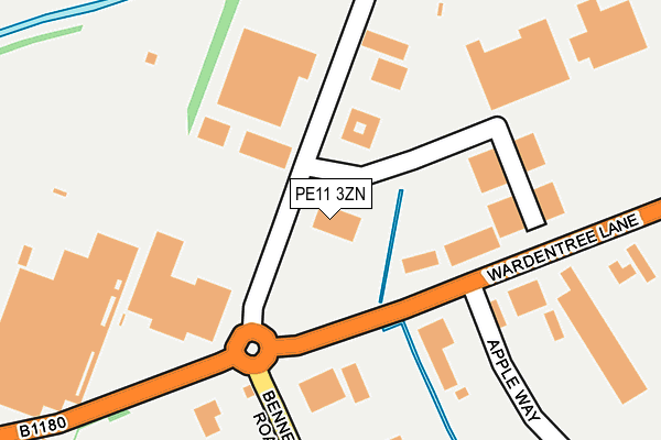 PE11 3ZN map - OS OpenMap – Local (Ordnance Survey) PE11 3ZN map - OS OpenMap – Local (Ordnance Survey)