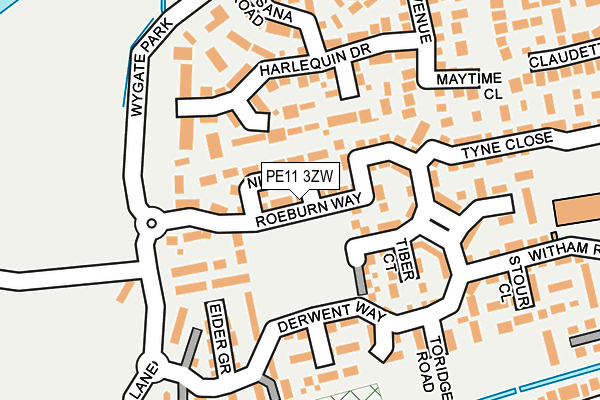 PE11 3ZW map - OS OpenMap – Local (Ordnance Survey) PE11 3ZW map - OS OpenMap – Local (Ordnance Survey)