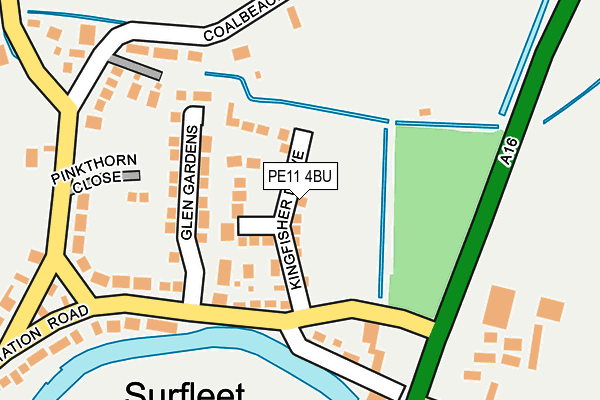 PE11 4BU map - OS OpenMap – Local (Ordnance Survey) PE11 4BU map - OS OpenMap – Local (Ordnance Survey)