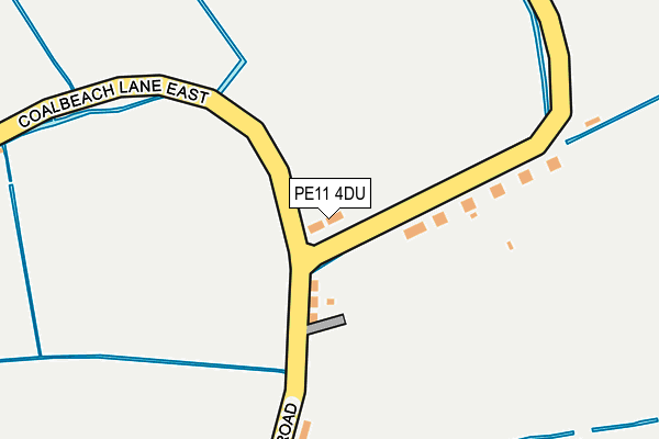 PE11 4DU map - OS OpenMap – Local (Ordnance Survey) PE11 4DU map - OS OpenMap – Local (Ordnance Survey)