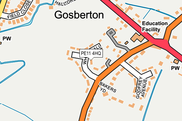 PE11 4HQ map - OS OpenMap – Local (Ordnance Survey) PE11 4HQ map - OS OpenMap – Local (Ordnance Survey)