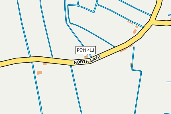 PE11 4LJ map - OS OpenMap – Local (Ordnance Survey) PE11 4LJ map - OS OpenMap – Local (Ordnance Survey)