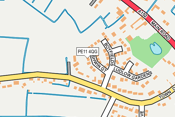 PE11 4QG map - OS OpenMap – Local (Ordnance Survey) PE11 4QG map - OS OpenMap – Local (Ordnance Survey)