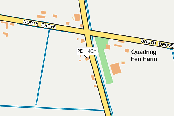 PE11 4QY map - OS OpenMap – Local (Ordnance Survey) PE11 4QY map - OS OpenMap – Local (Ordnance Survey)