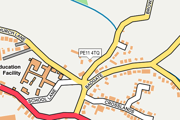 PE11 4TQ map - OS OpenMap – Local (Ordnance Survey) PE11 4TQ map - OS OpenMap – Local (Ordnance Survey)
