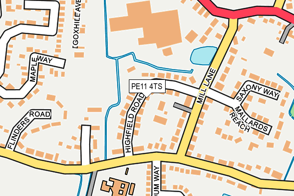 PE11 4TS map - OS OpenMap – Local (Ordnance Survey) PE11 4TS map - OS OpenMap – Local (Ordnance Survey)
