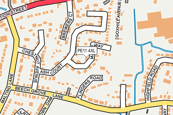 PE11 4XL map - OS OpenMap – Local (Ordnance Survey) PE11 4XL map - OS OpenMap – Local (Ordnance Survey)