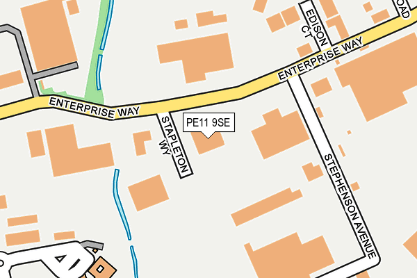 PE11 9SE map - OS OpenMap – Local (Ordnance Survey) PE11 9SE map - OS OpenMap – Local (Ordnance Survey)