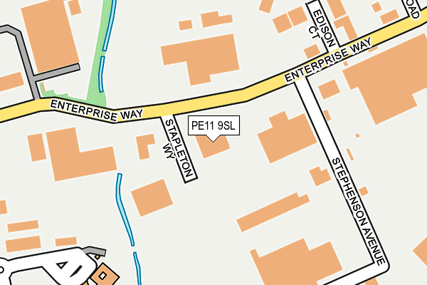 PE11 9SL map - OS OpenMap – Local (Ordnance Survey) PE11 9SL map - OS OpenMap – Local (Ordnance Survey)