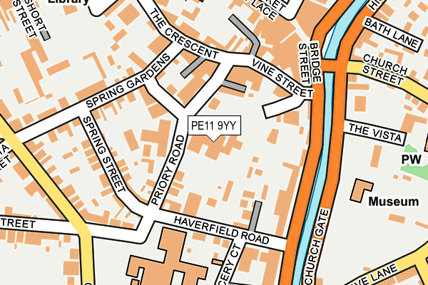 PE11 9YY map - OS OpenMap – Local (Ordnance Survey) PE11 9YY map - OS OpenMap – Local (Ordnance Survey)