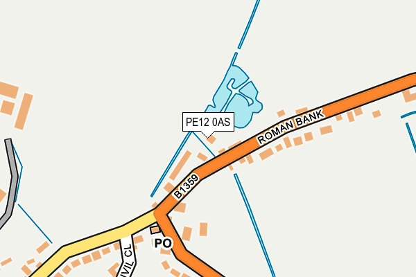 PE12 0AS map - OS OpenMap – Local (Ordnance Survey) PE12 0AS map - OS OpenMap – Local (Ordnance Survey)