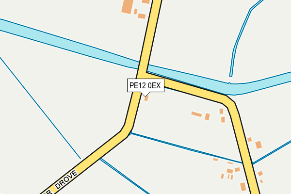 PE12 0EX map - OS OpenMap – Local (Ordnance Survey) PE12 0EX map - OS OpenMap – Local (Ordnance Survey)