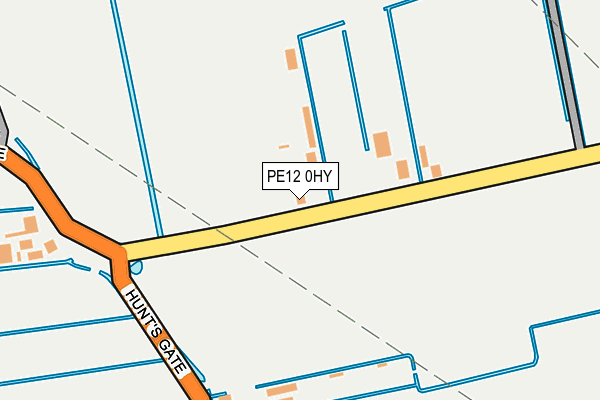 PE12 0HY map - OS OpenMap – Local (Ordnance Survey) PE12 0HY map - OS OpenMap – Local (Ordnance Survey)