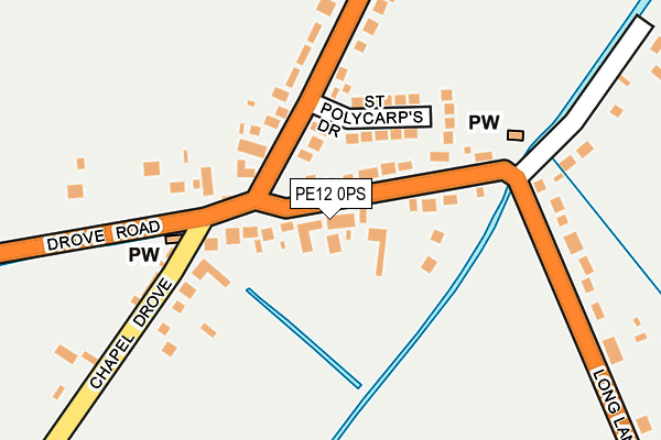 PE12 0PS map - OS OpenMap – Local (Ordnance Survey) PE12 0PS map - OS OpenMap – Local (Ordnance Survey)
