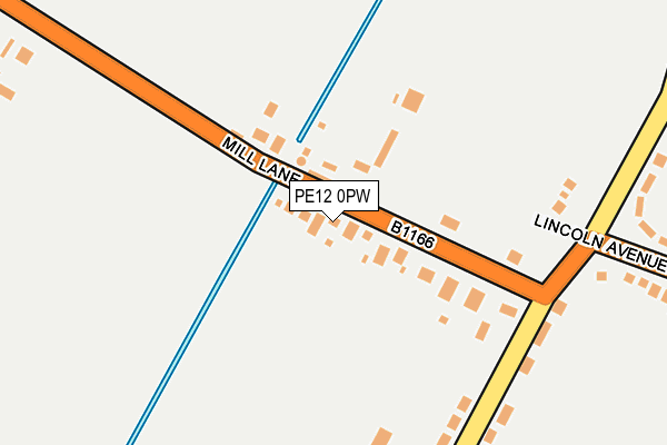 PE12 0PW map - OS OpenMap – Local (Ordnance Survey) PE12 0PW map - OS OpenMap – Local (Ordnance Survey)