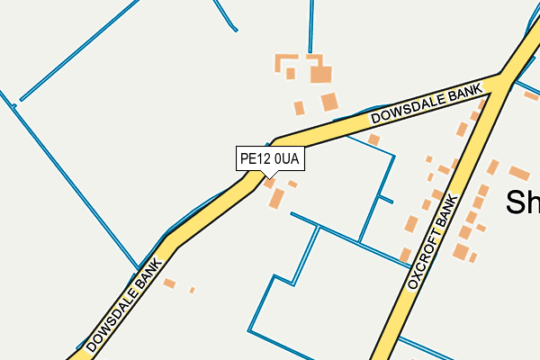 PE12 0UA map - OS OpenMap – Local (Ordnance Survey) PE12 0UA map - OS OpenMap – Local (Ordnance Survey)