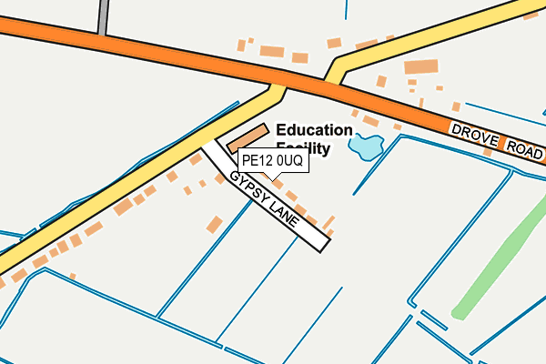 PE12 0UQ map - OS OpenMap – Local (Ordnance Survey) PE12 0UQ map - OS OpenMap – Local (Ordnance Survey)