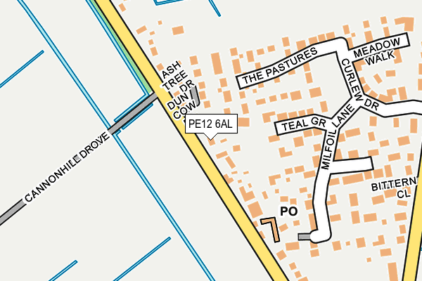 PE12 6AL map - OS OpenMap – Local (Ordnance Survey) PE12 6AL map - OS OpenMap – Local (Ordnance Survey)