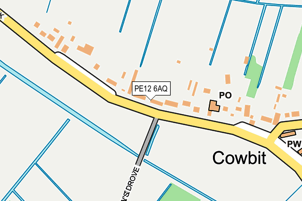 PE12 6AQ map - OS OpenMap – Local (Ordnance Survey) PE12 6AQ map - OS OpenMap – Local (Ordnance Survey)