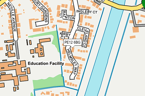 PE12 6BG map - OS OpenMap – Local (Ordnance Survey) PE12 6BG map - OS OpenMap – Local (Ordnance Survey)