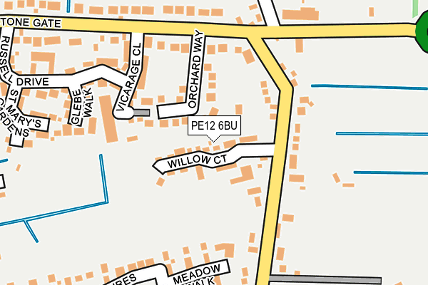 PE12 6BU map - OS OpenMap – Local (Ordnance Survey) PE12 6BU map - OS OpenMap – Local (Ordnance Survey)