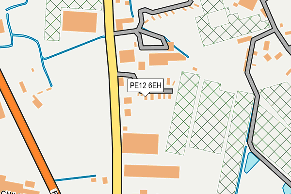 PE12 6EH map - OS OpenMap – Local (Ordnance Survey) PE12 6EH map - OS OpenMap – Local (Ordnance Survey)