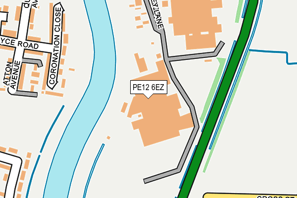 PE12 6EZ map - OS OpenMap – Local (Ordnance Survey) PE12 6EZ map - OS OpenMap – Local (Ordnance Survey)