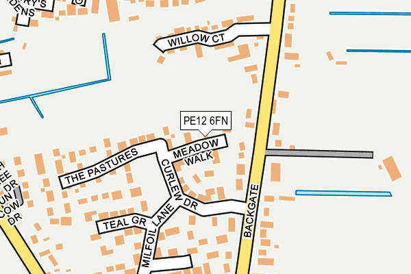 PE12 6FN map - OS OpenMap – Local (Ordnance Survey)