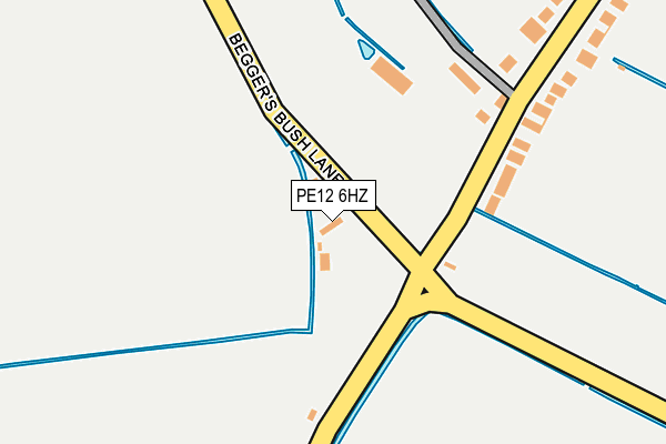 PE12 6HZ map - OS OpenMap – Local (Ordnance Survey) PE12 6HZ map - OS OpenMap – Local (Ordnance Survey)