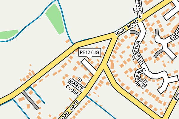 PE12 6JG map - OS OpenMap – Local (Ordnance Survey) PE12 6JG map - OS OpenMap – Local (Ordnance Survey)
