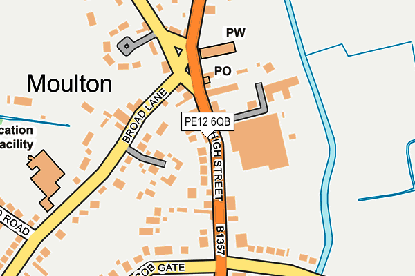PE12 6QB map - OS OpenMap – Local (Ordnance Survey) PE12 6QB map - OS OpenMap – Local (Ordnance Survey)