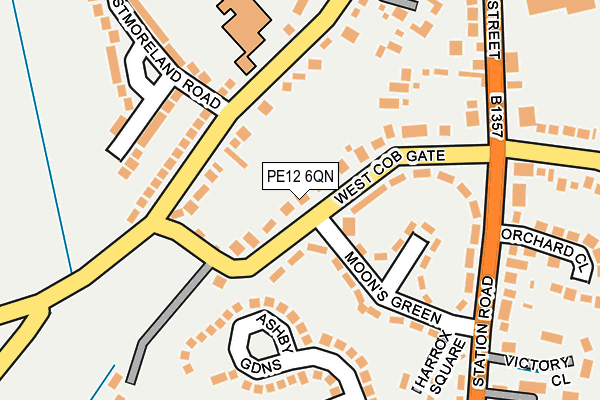 PE12 6QN map - OS OpenMap – Local (Ordnance Survey) PE12 6QN map - OS OpenMap – Local (Ordnance Survey)