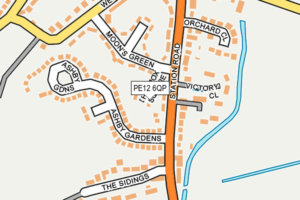 PE12 6QP map - OS OpenMap – Local (Ordnance Survey) PE12 6QP map - OS OpenMap – Local (Ordnance Survey)