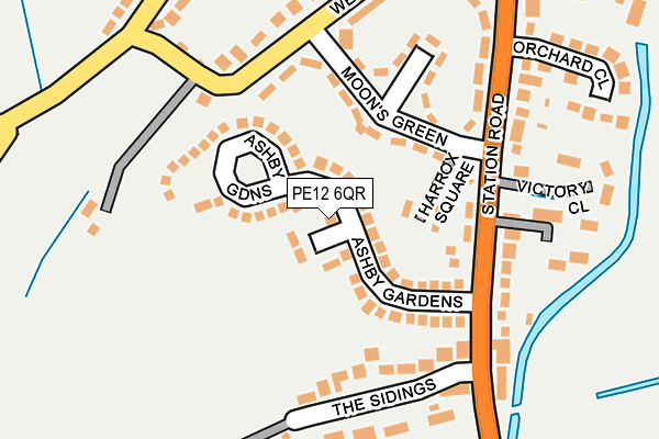 PE12 6QR map - OS OpenMap – Local (Ordnance Survey) PE12 6QR map - OS OpenMap – Local (Ordnance Survey)