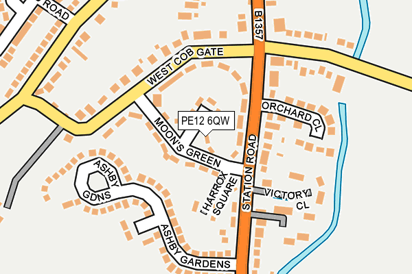 PE12 6QW map - OS OpenMap – Local (Ordnance Survey) PE12 6QW map - OS OpenMap – Local (Ordnance Survey)