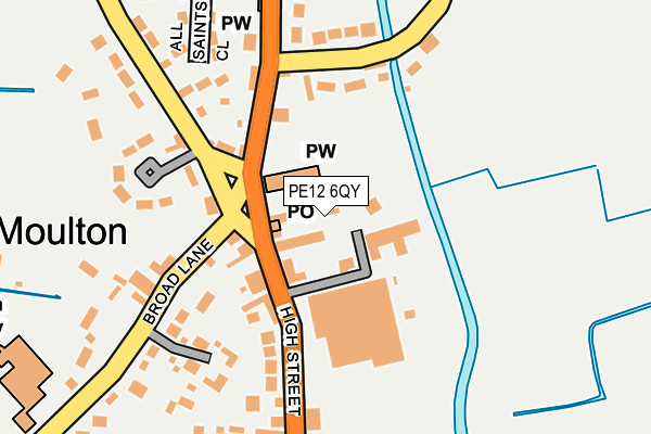 PE12 6QY map - OS OpenMap – Local (Ordnance Survey) PE12 6QY map - OS OpenMap – Local (Ordnance Survey)