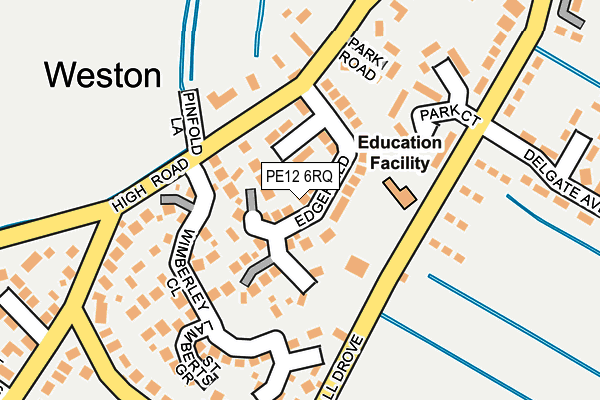 PE12 6RQ map - OS OpenMap – Local (Ordnance Survey) PE12 6RQ map - OS OpenMap – Local (Ordnance Survey)